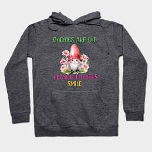 Gnomes Are The Reason Flowers Smile Hoodie